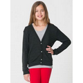 American Apparel Youth Tri-Blend Rib Cardigan Sweater